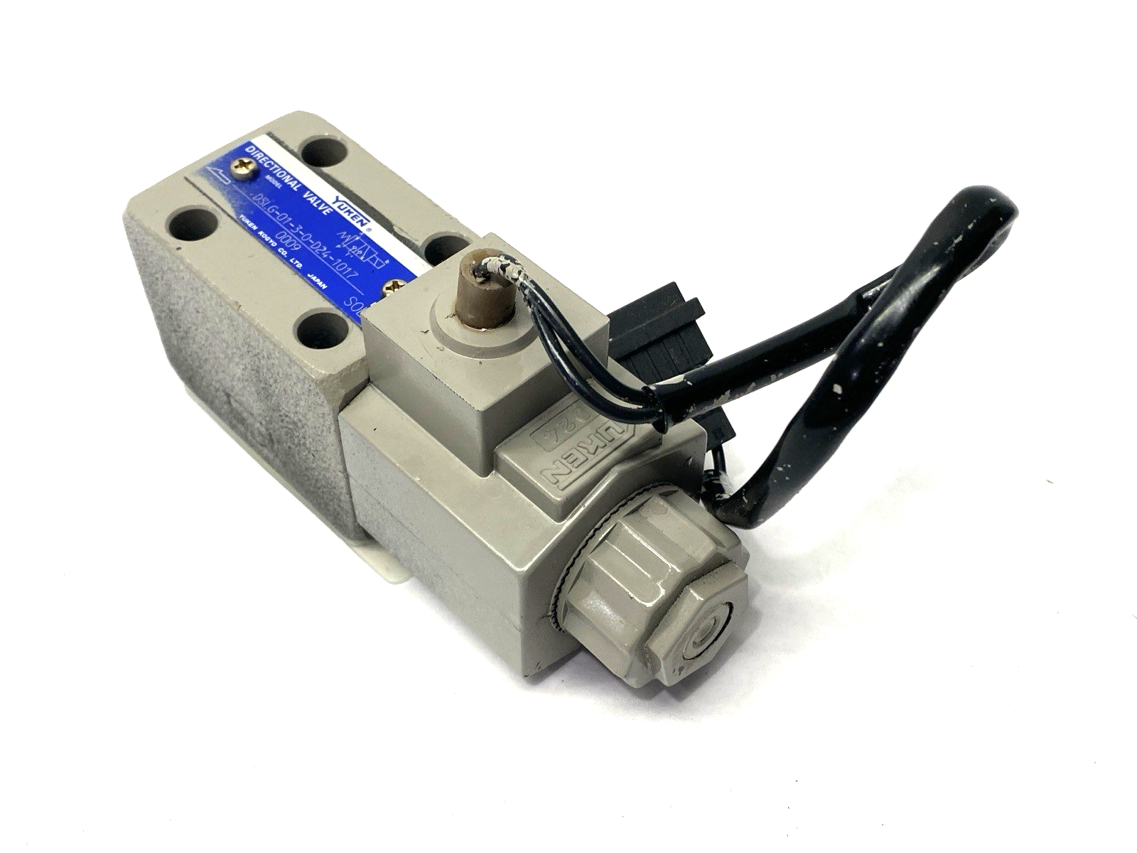 Yuken DSLG-01-3-0-D24-1017 Solenoid Directional Control Valve 3-Position - Maverick Industrial Sales