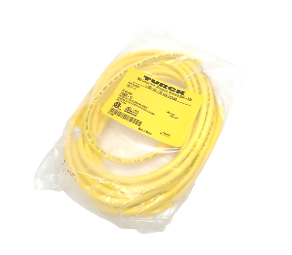 Turck RKC 4T-6 Single Ended Cordset M12 4-Pin Female 6m U5305-10 - Maverick Industrial Sales