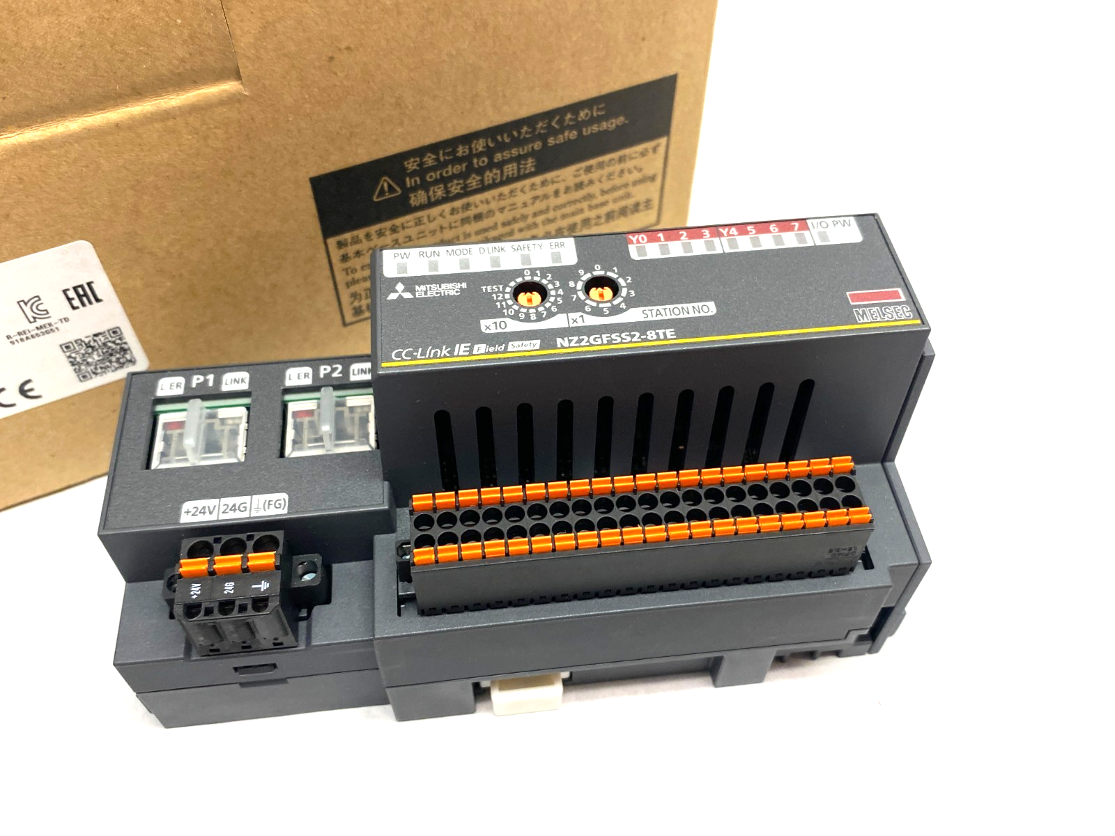 Mitsubishi NZ2GFSS2-8TE Block Type Remote Safety DC Digital Output Unit CC-Link - Maverick Industrial Sales
