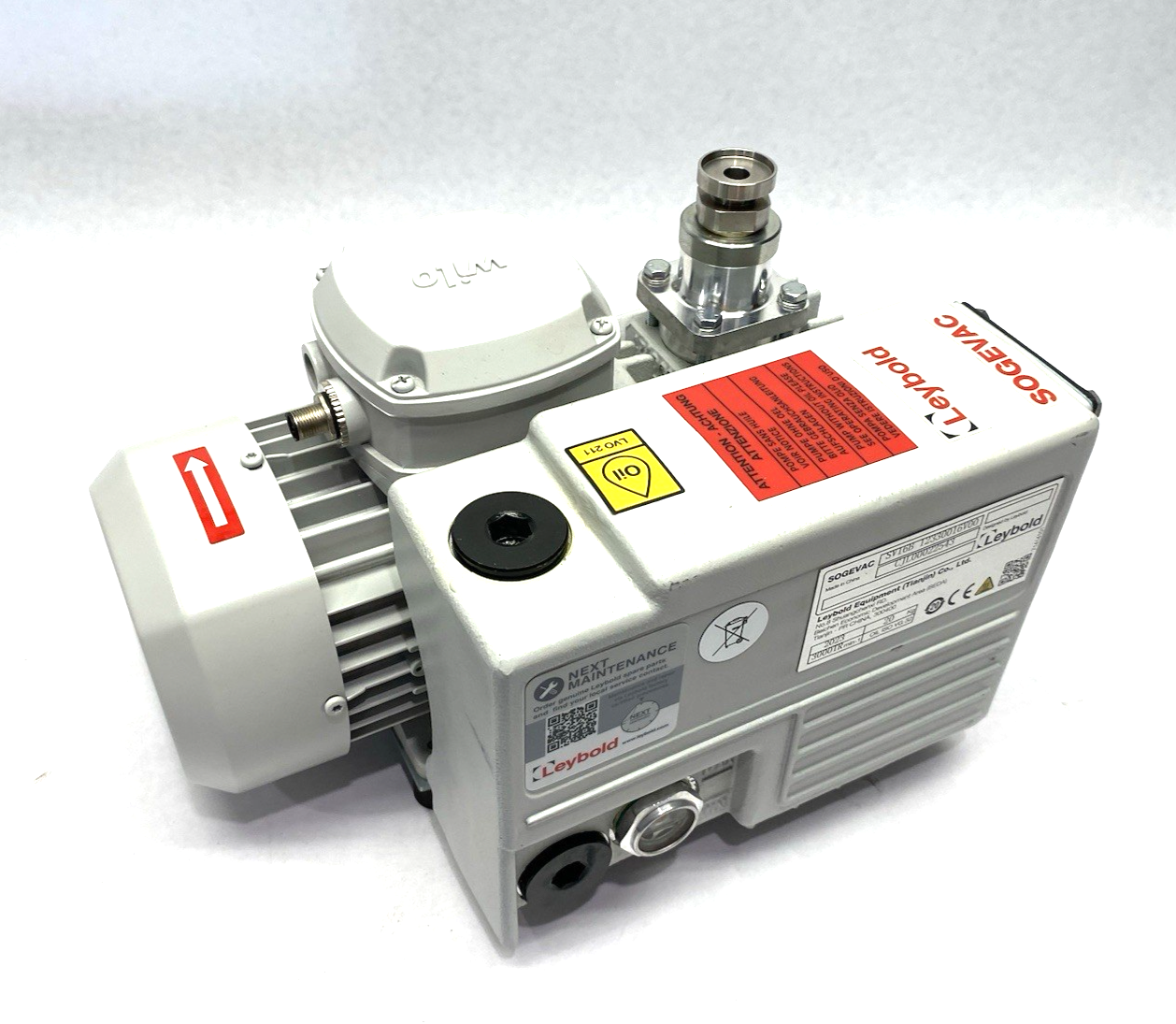 Leybold SV16B SOGEVAC Rotary Vane Vacuum Pump, Scheugenpflug SP0225444 - Maverick Industrial Sales