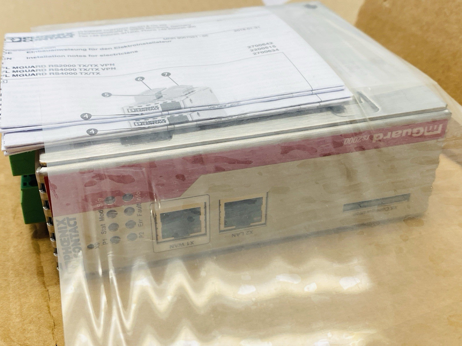 Phoenix Contact FL MGUARD RS2000 TX/TX VPN Remote VPN Maintenance Router 2700642 - Maverick Industrial Sales