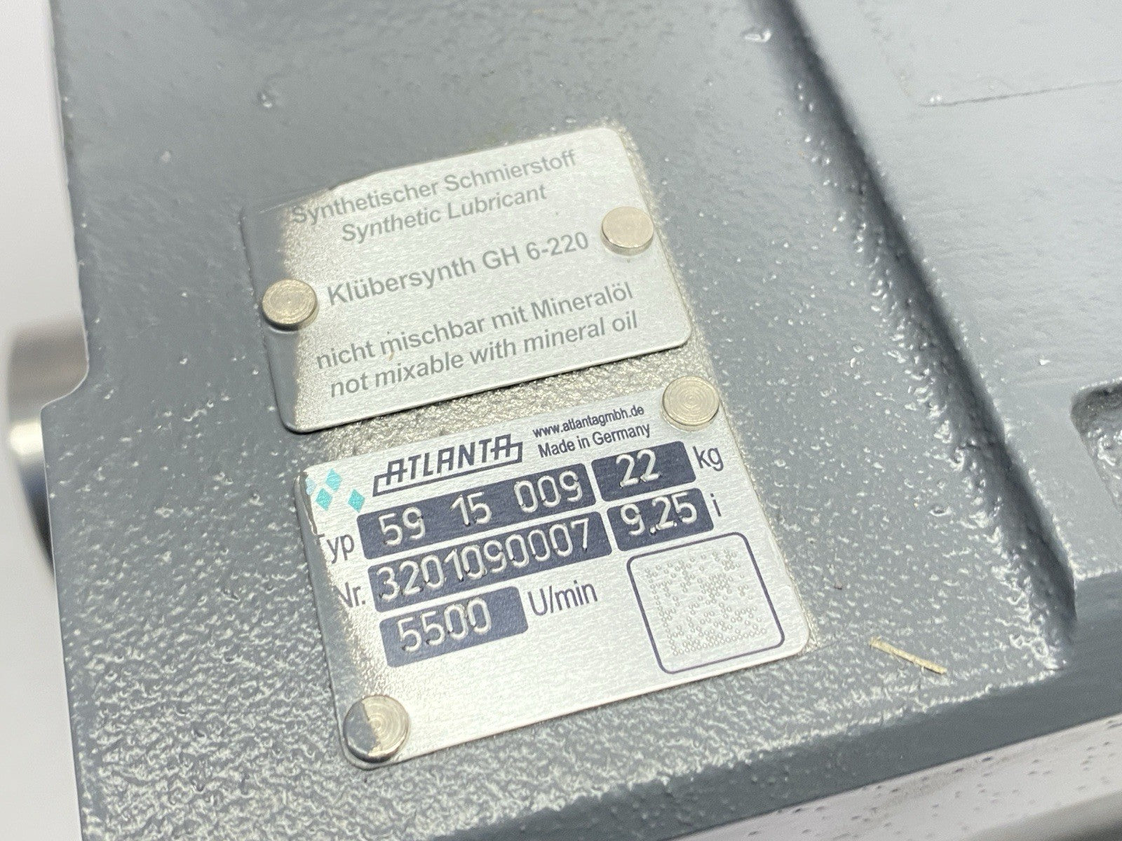 59 15 009 | Atlanta Economy Servo-Worm Gearbox 9.25:1 Ratio - Used - Maverick Industrial Sales