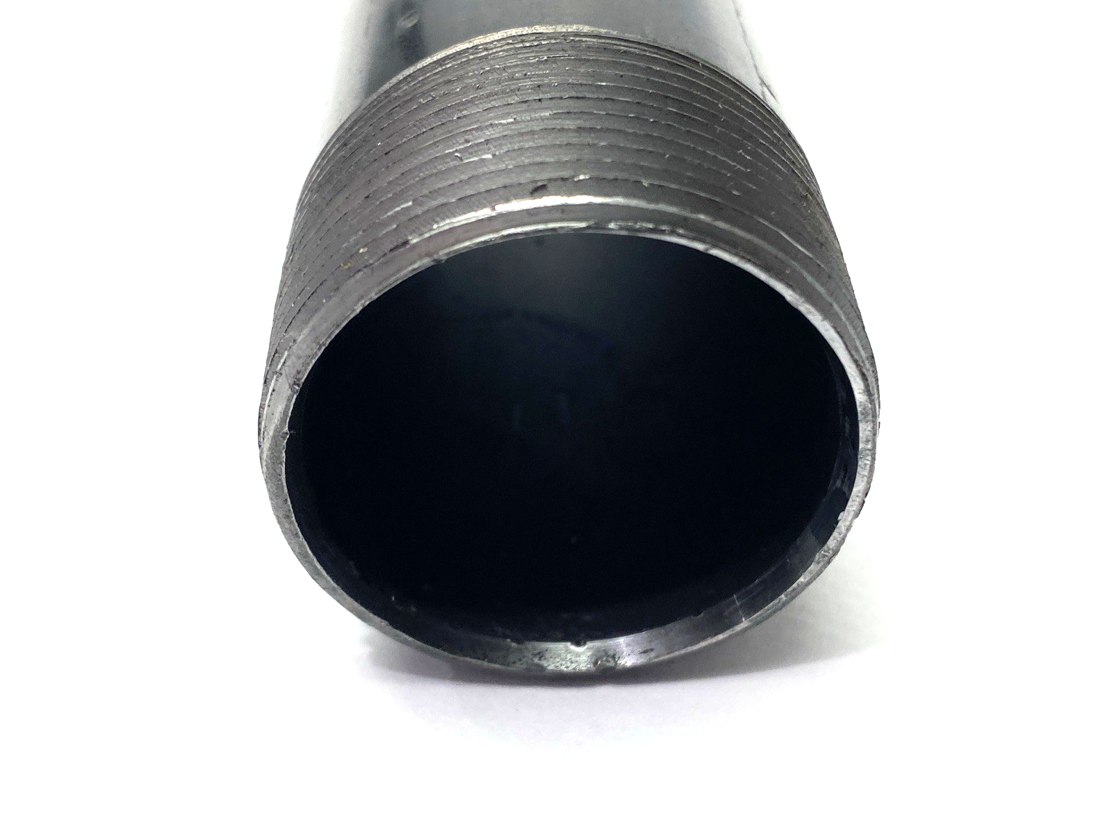 N/A | Black Steel Pipe Nipple 1-1/2" x 4-1/2" - New – Open box - Maverick Industrial Sales