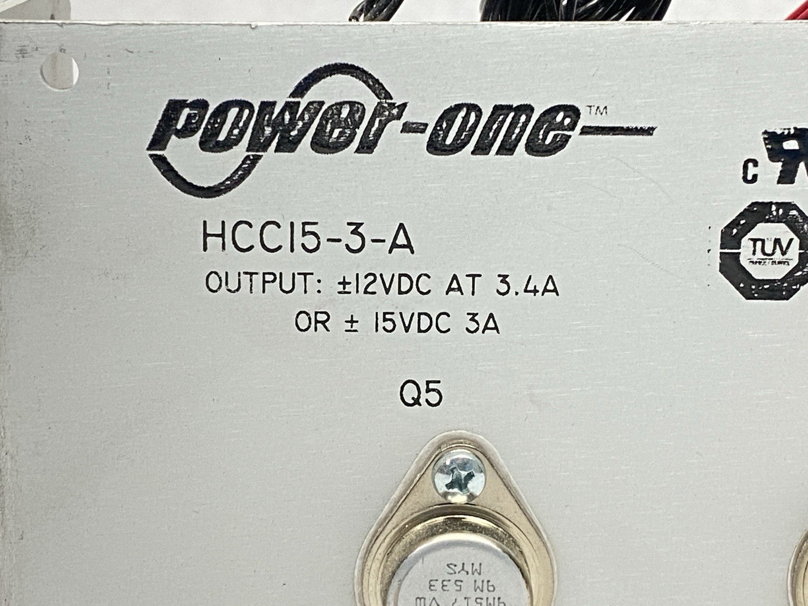 HCCI5-3-A | Power One DC Power Supply 3.4A 12VDC / 3A 15VDC - Used - Maverick Industrial Sales