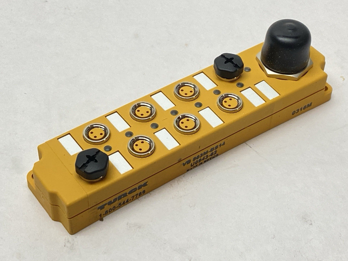 Turck VB 803M-BS14 8-Port Multibox M8 Picofast x8 M16 14 Pin U0943-62 - Maverick Industrial Sales