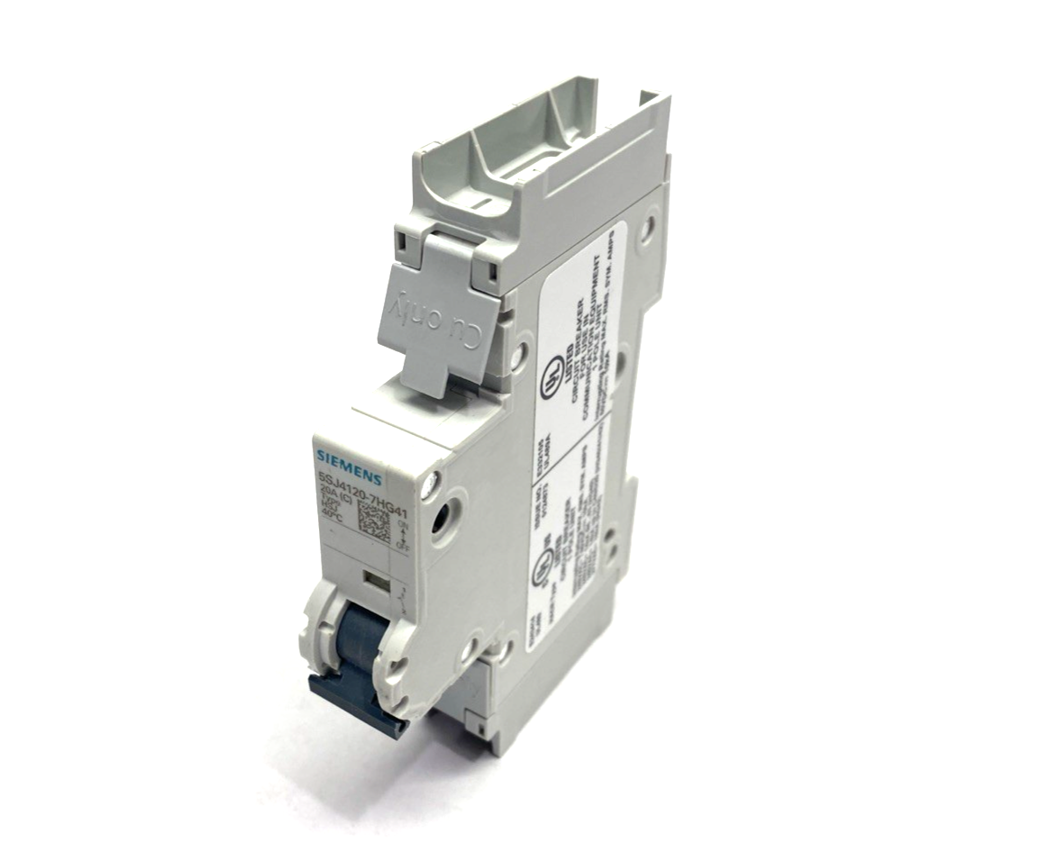Siemens 5SJ4120-7HG41 Miniature Circuit Breaker 240V 14kA, 1-Pole, C-Trip, 20A - Maverick Industrial Sales