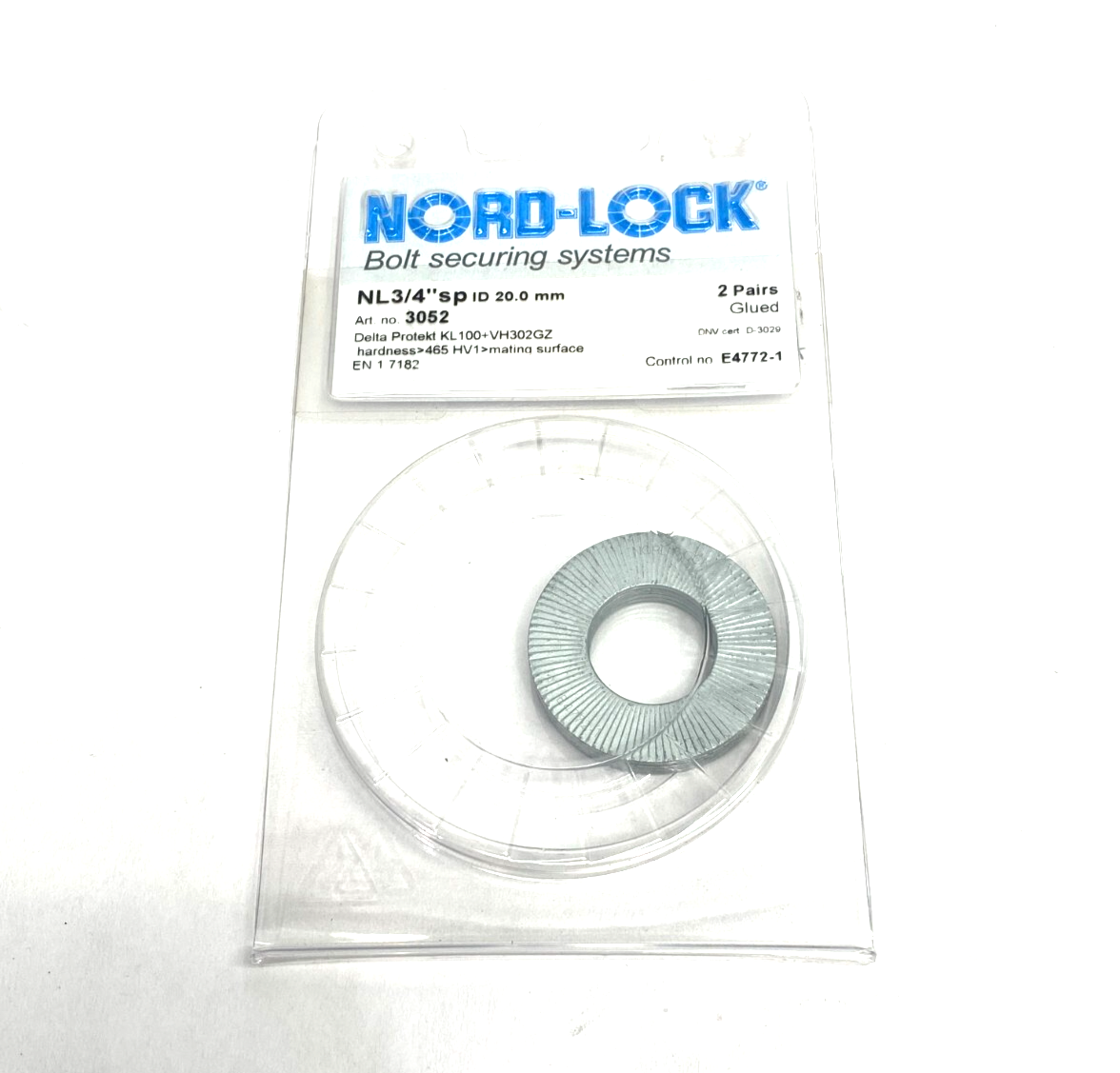 Nord-Lock 3052 Steel Lock Washer NL3/4"sp ID 20.0mm 2 PAIRS - Maverick Industrial Sales