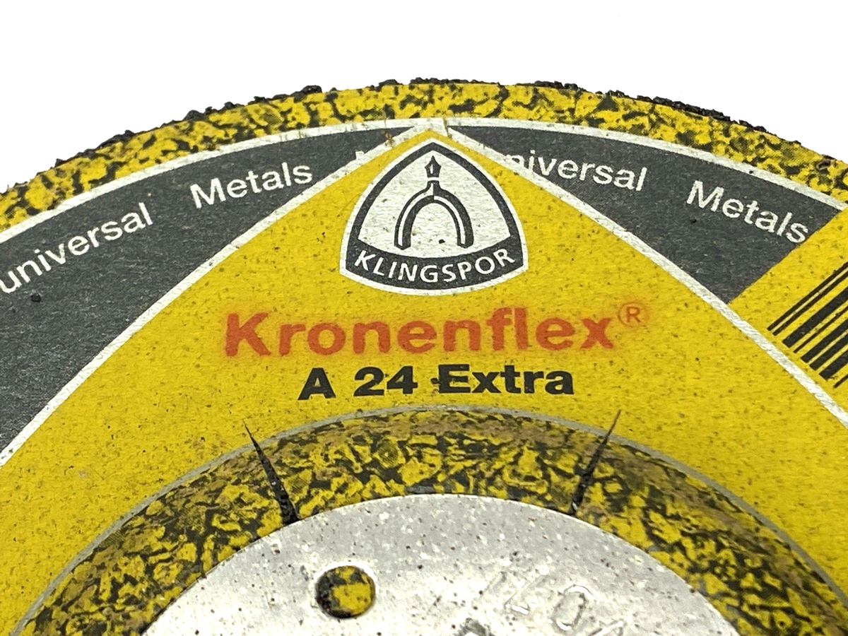 Kroneflex 188465 Metal Grinding Disc 115mm x 6mm x 22.23mm, 13300rpm, A 24 Extra - Maverick Industrial Sales