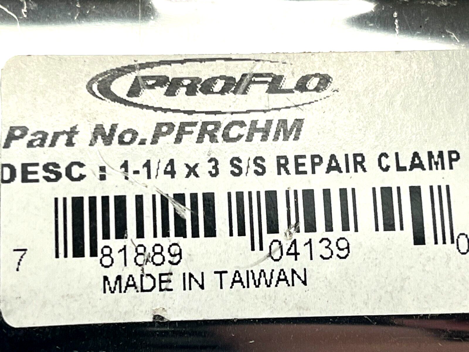 ProFlo PFRCHM Repair Clamp 1-1/4" x 3" Stainless Steel - Maverick Industrial Sales