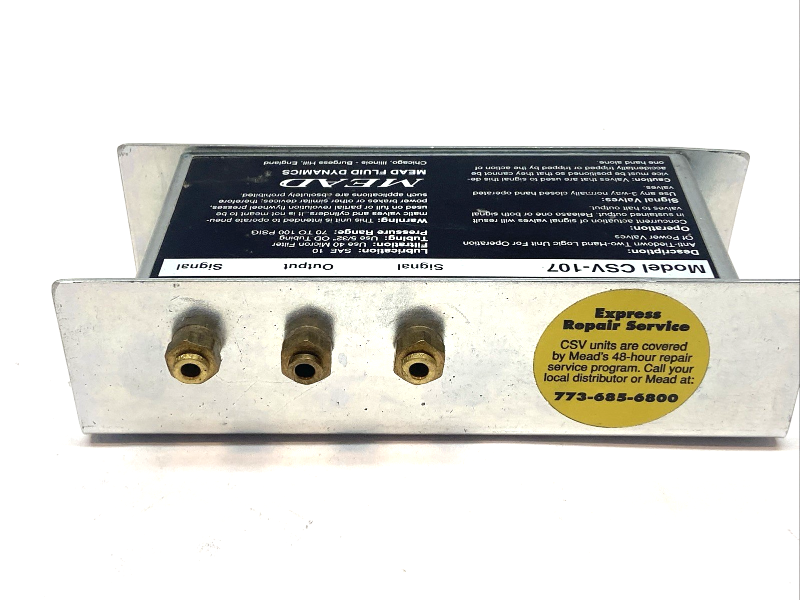 Mead CSV-107 Two-Hand Control Remote Logic Unit 70-100PSI - Maverick Industrial Sales