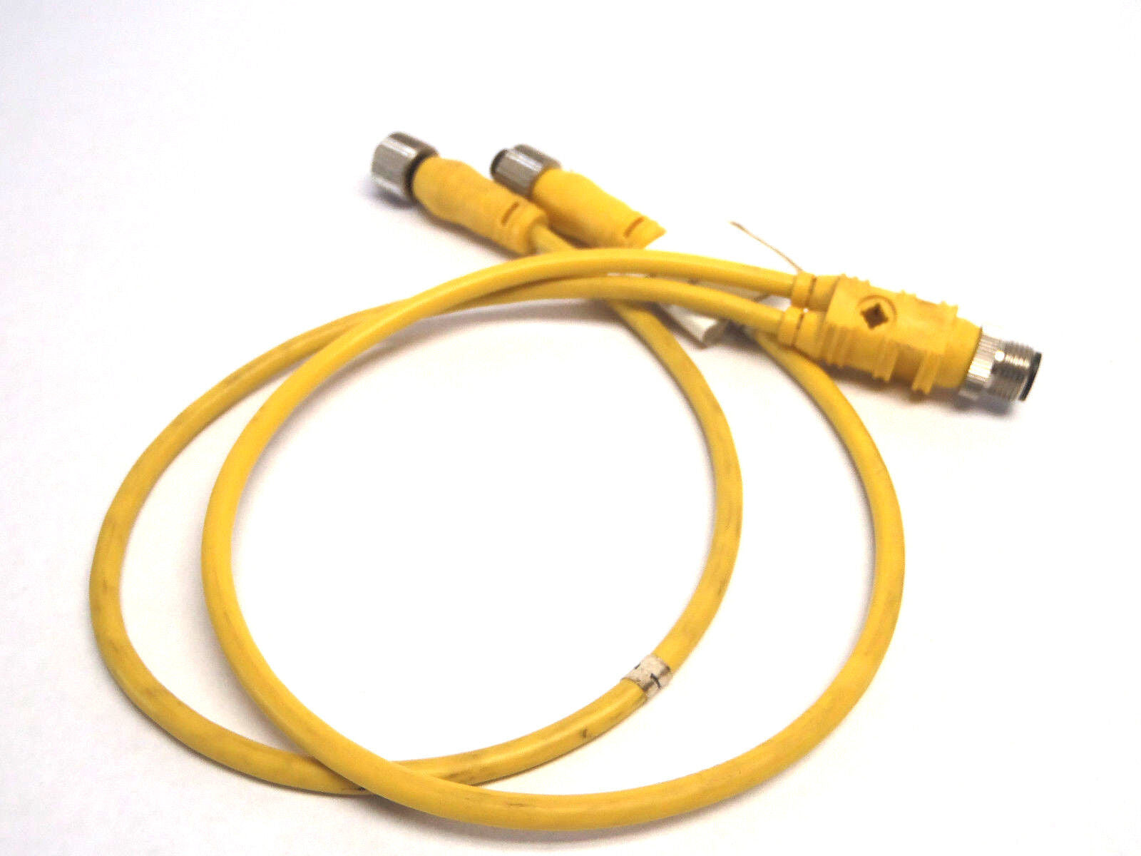 Mencom MDC-3YFF-0.5M M12 Splitter Cordset Male to Double Female - Maverick Industrial Sales