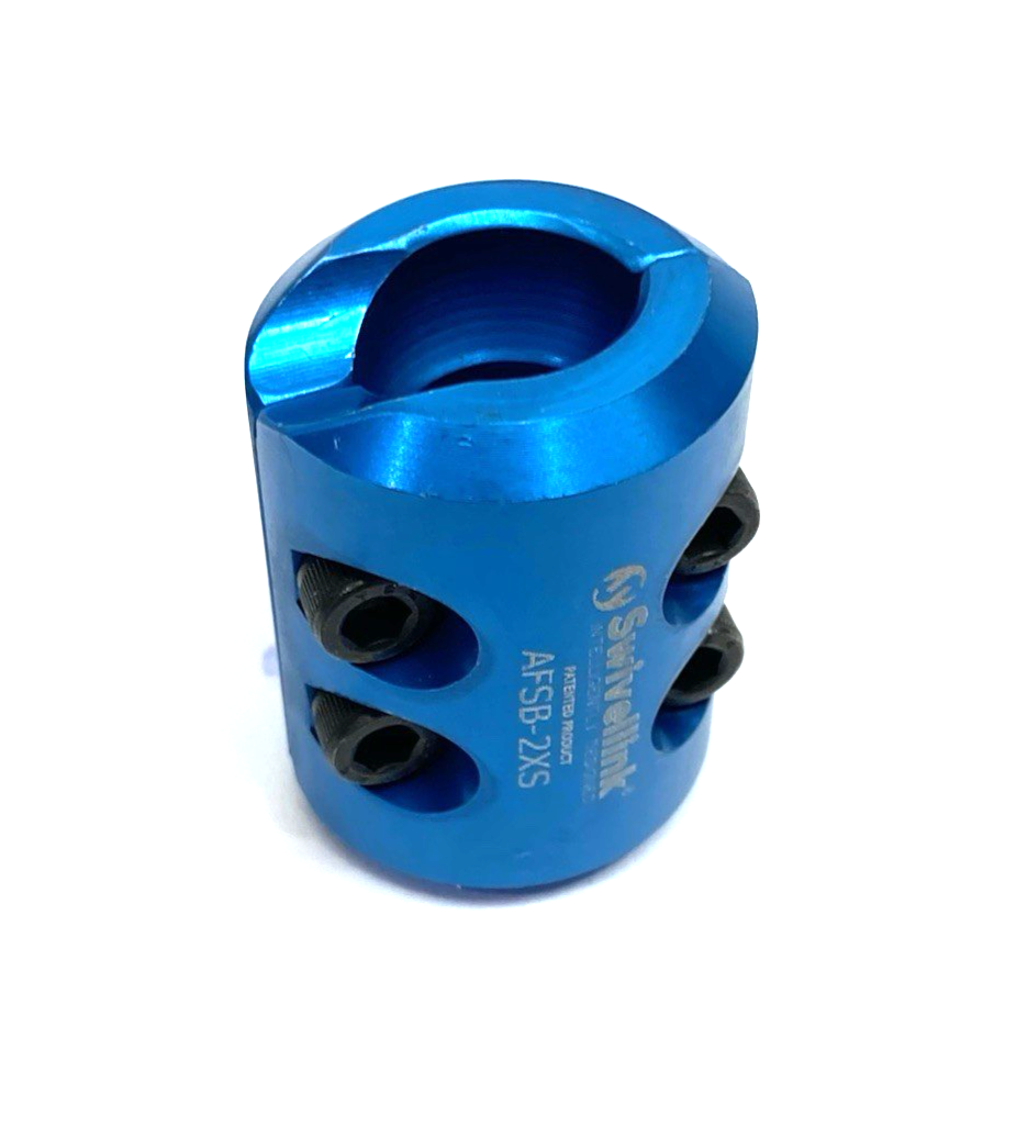 AFSB-2XS | Swivellink Small Imperial Knuckle Fitting, Dbl-Socket, Blue - New – Open box - Maverick Industrial Sales
