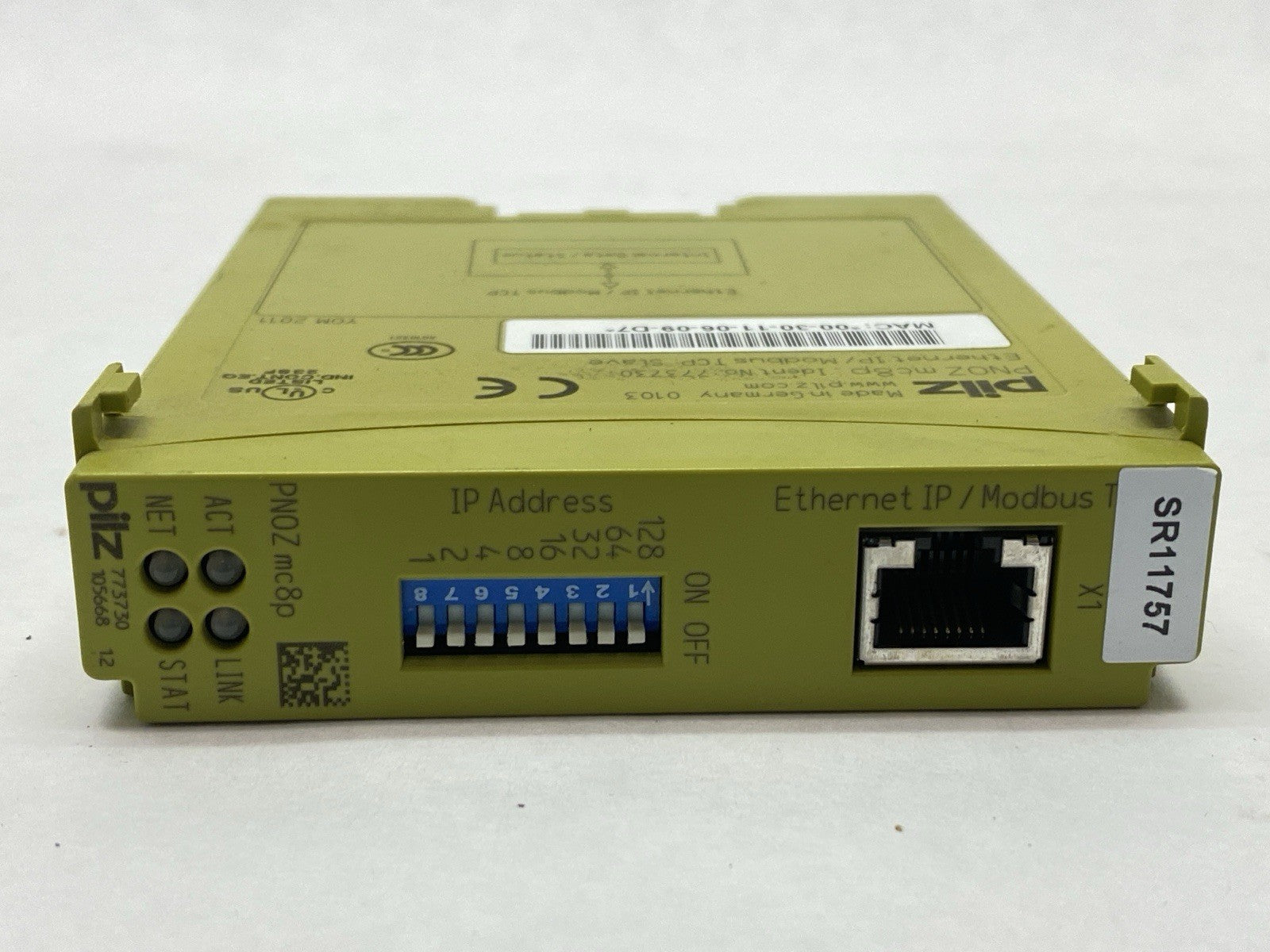 PNOZ mc8p | Pilz Ethernet IP / Modbus TCP Communication Module 773730 - For parts or not working - Maverick Industrial Sales