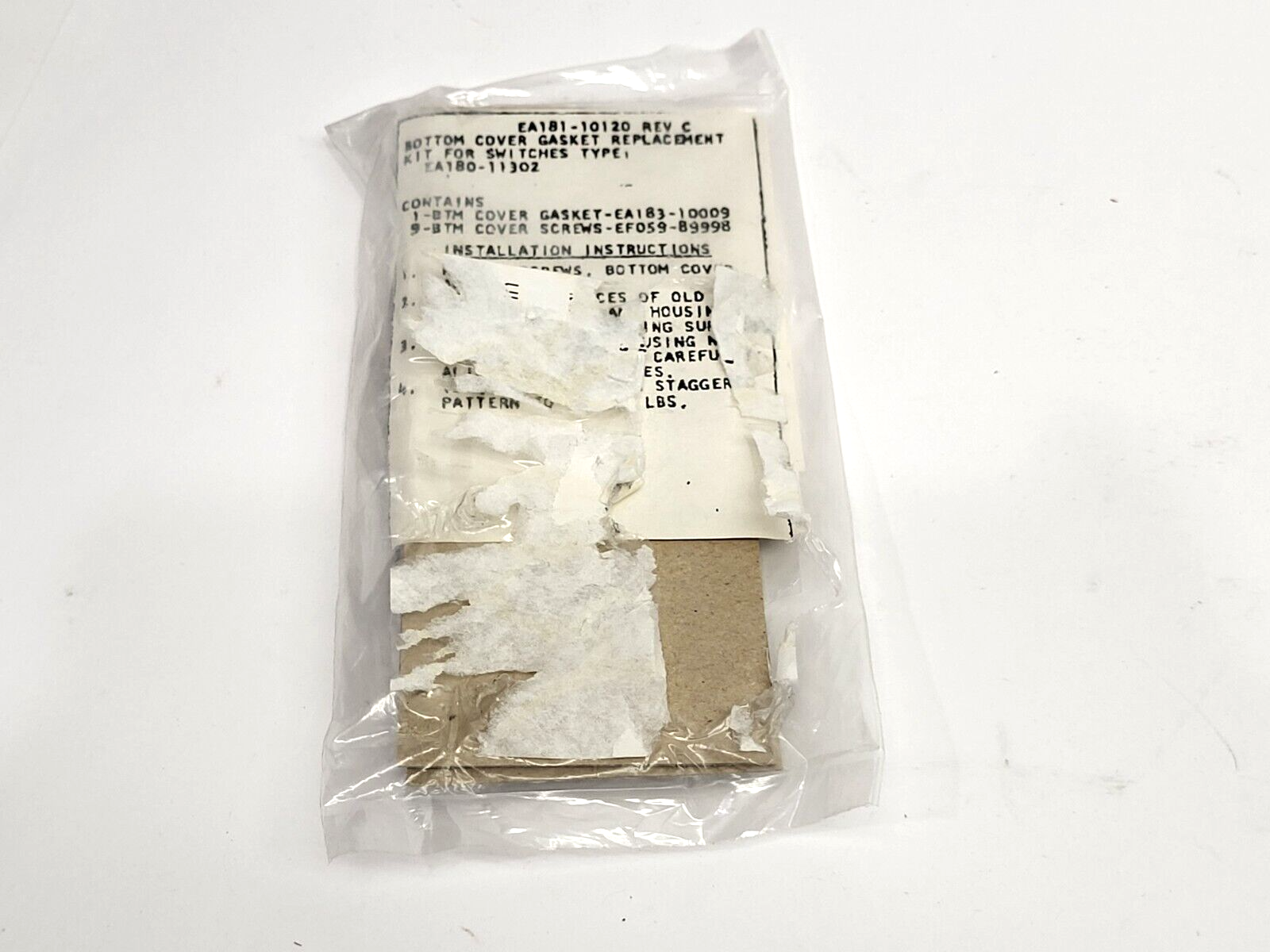 EA181-10120 Bottom Cover Gasket Replacement Kit LOT OF 4 - Maverick Industrial Sales