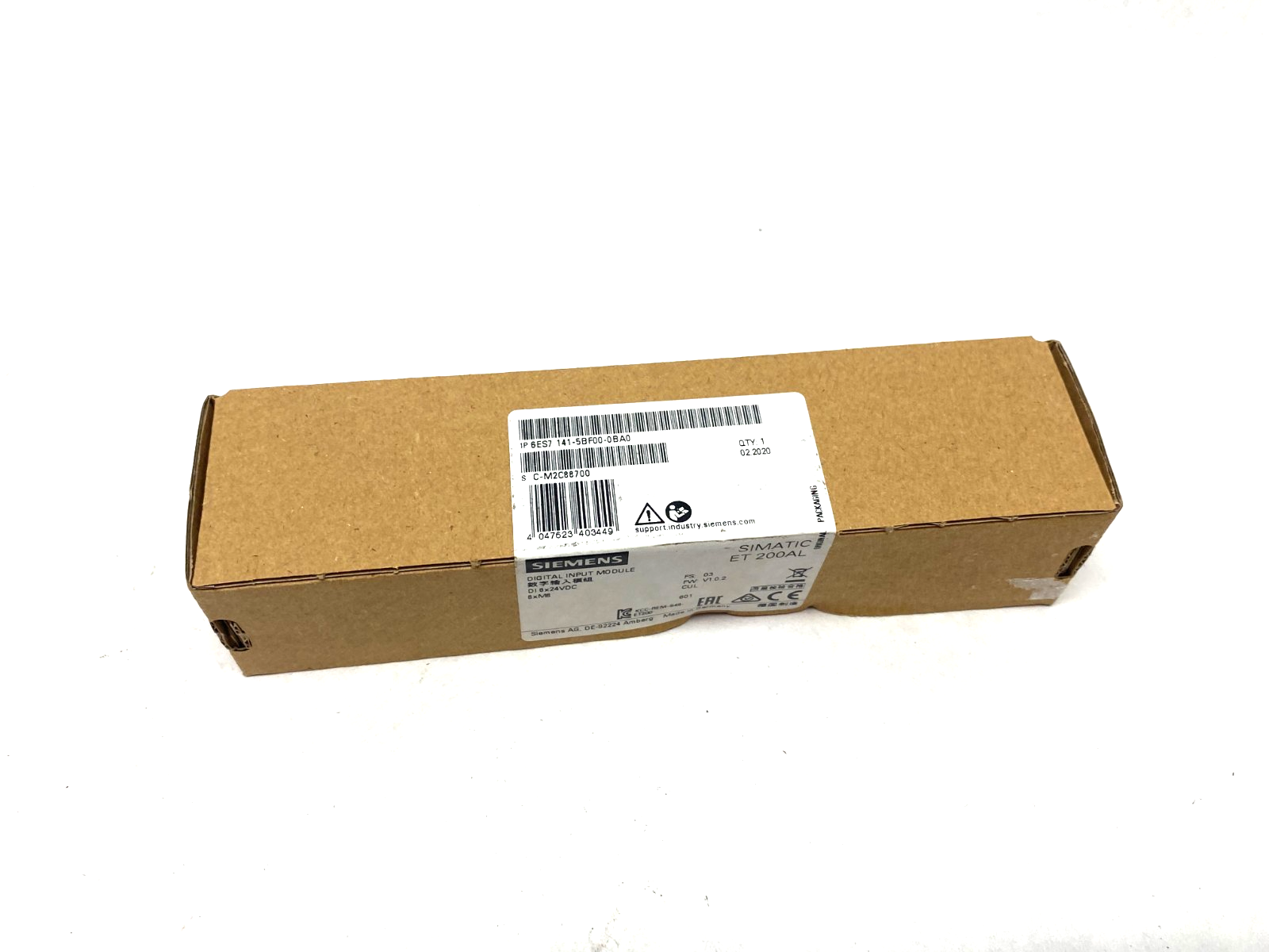 Siemens 6ES7 141-5BF00-0BA0 SIMATIC ET 200AL Digital Input Module DI 8x 24VDC - Maverick Industrial Sales