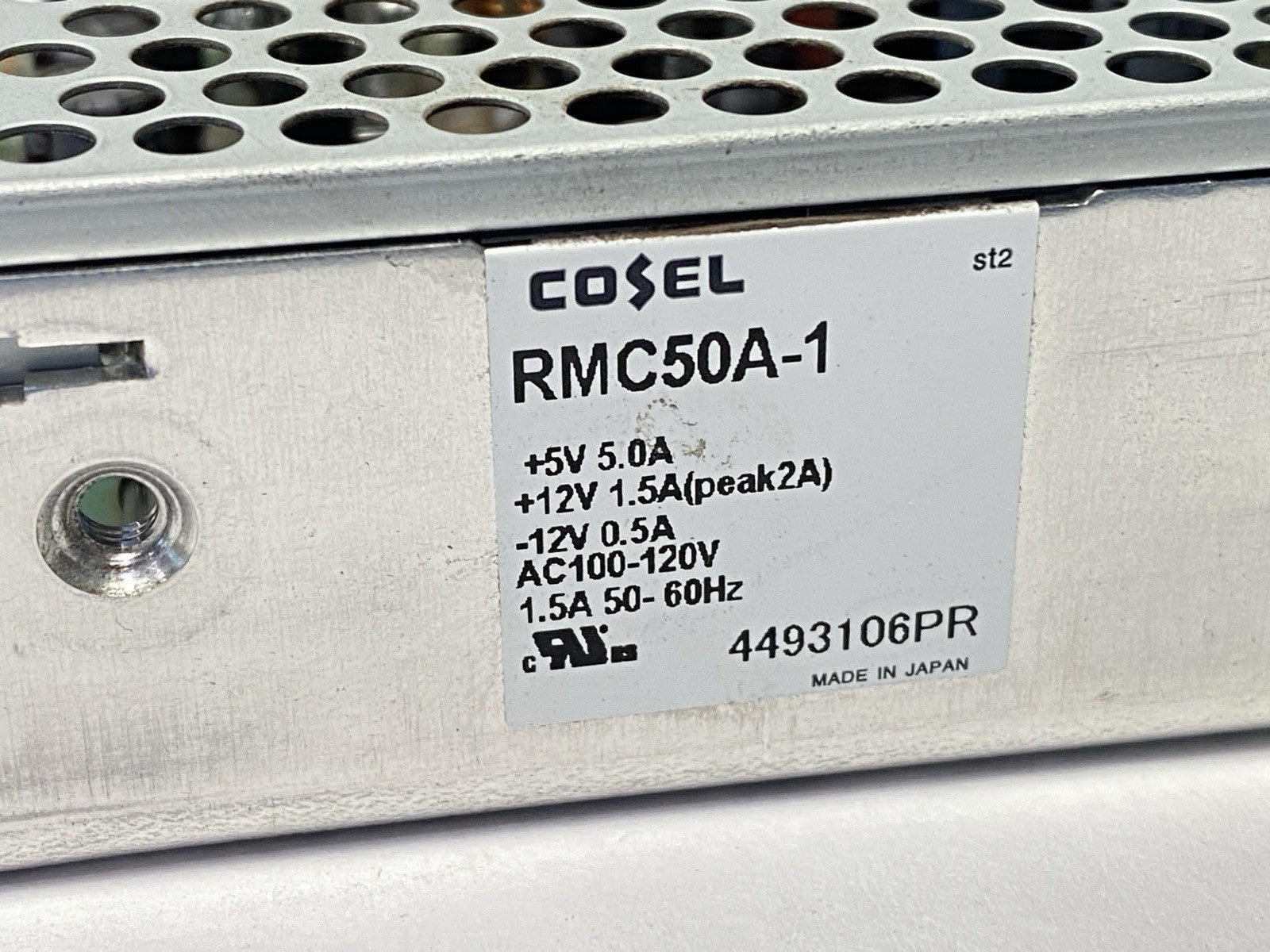 RMC50A-1 | Cosel Power Supply 5A 5V / 1.5A 12V - Used - Maverick Industrial Sales