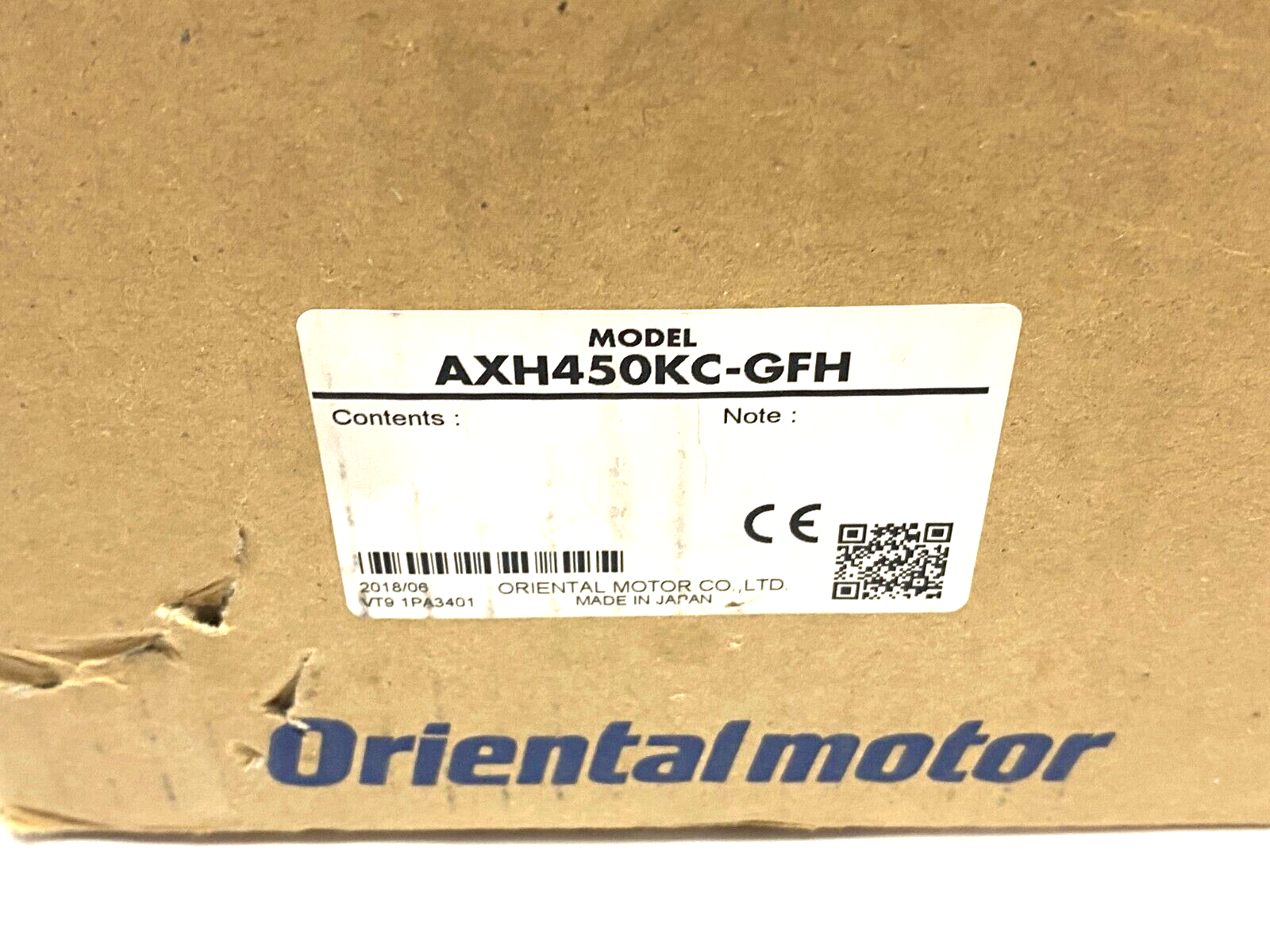 Oriental Motor AXH450KC-GFH Brushless DC Motor Head 2500rpm 50W IP65 - Maverick Industrial Sales