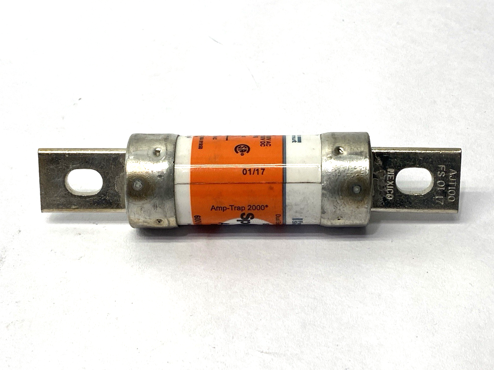 Mersen Ferraz Shawmut AJT100 Dual-Element Time-Delay Fuse 600V 100A SHELFWARE - Maverick Industrial Sales