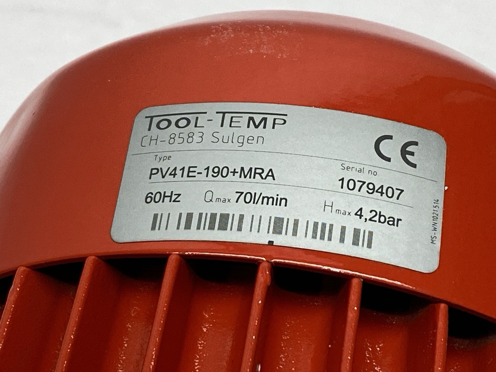 Tool-Temp EB0201204 Pump Type E-PV-41E 0.75kW - Maverick Industrial Sales