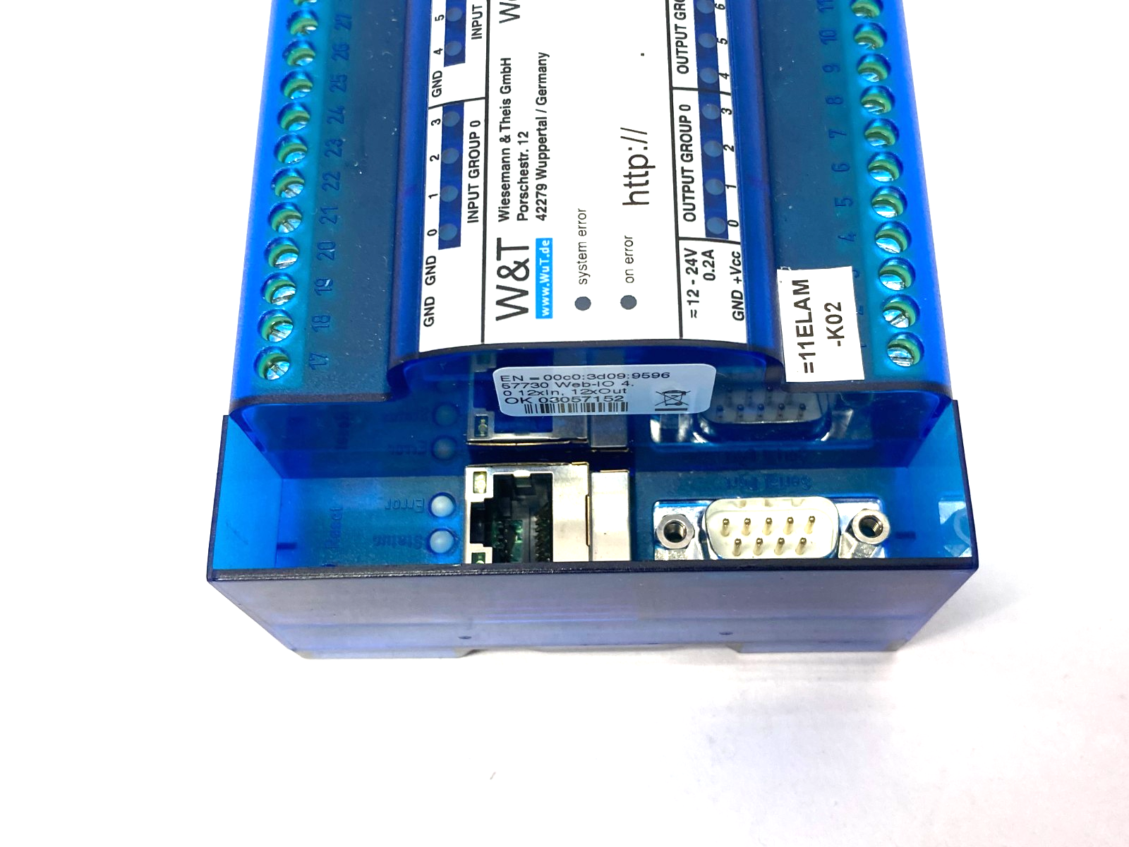 W&T Wiesemann & Theis 57730 Web-IO 4.0 Digital 12xIn, 12xOut Module - Maverick Industrial Sales