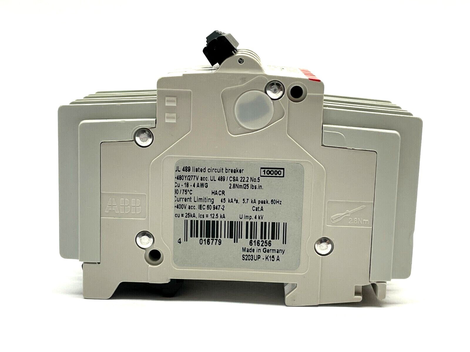 ABB S203UP-K15A Circuit Breaker 480Y/277V 50/60Hz 10kA - Maverick Industrial Sales