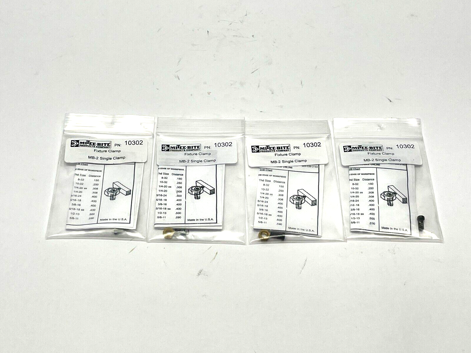 Mitee-Bite 10302 Fixture Clamp LOT OF 4 - Maverick Industrial Sales