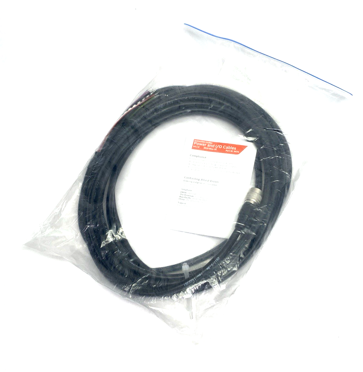 2817 | Allied Vision I/O Cable 12-Pin Hirose Female to Open End 5m Length - New Other - Maverick Industrial Sales