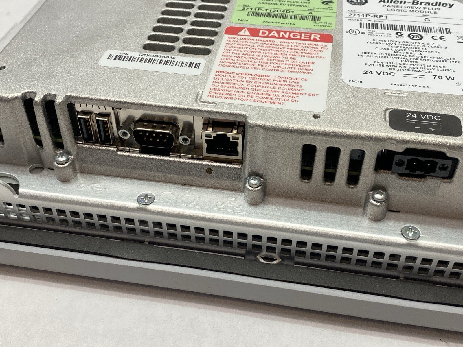 Allen Bradley 2711P-T12C4D1 Ser A Panelview Plus 1250 Operator Panel - Maverick Industrial Sales