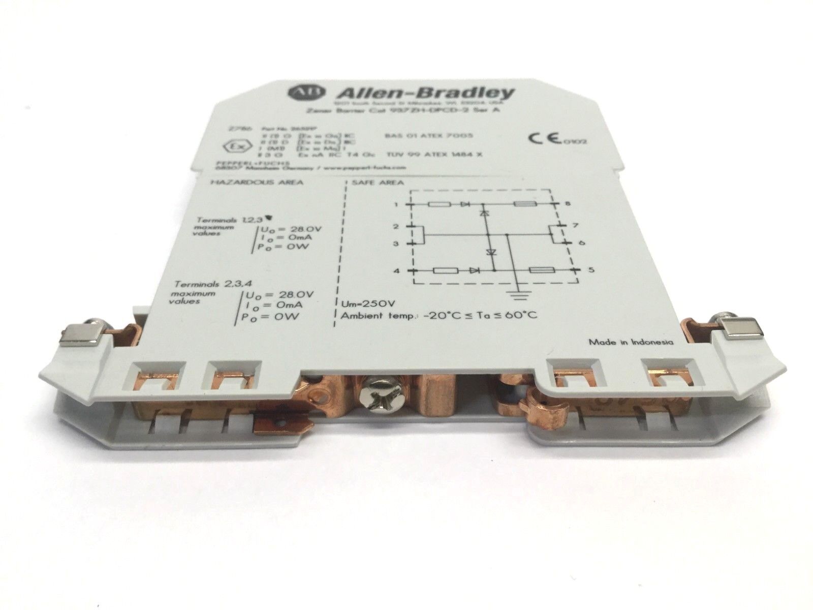 Allen Bradley 937ZH-DPCD-2 Ser A Zener Barrier 265217 - Maverick Industrial Sales
