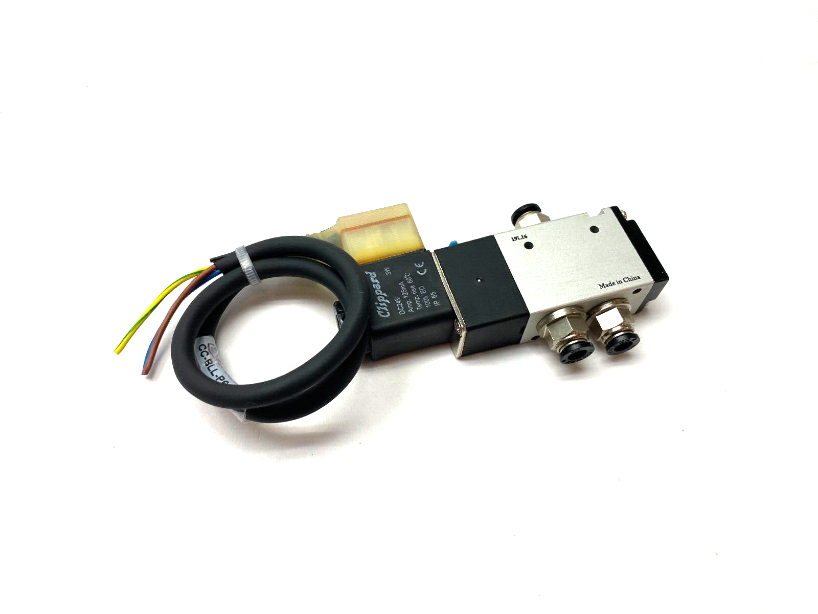 Clippard MME-32QES Maximatic Spring Return Solenoid Valve 3-Way 2-Pos - Maverick Industrial Sales