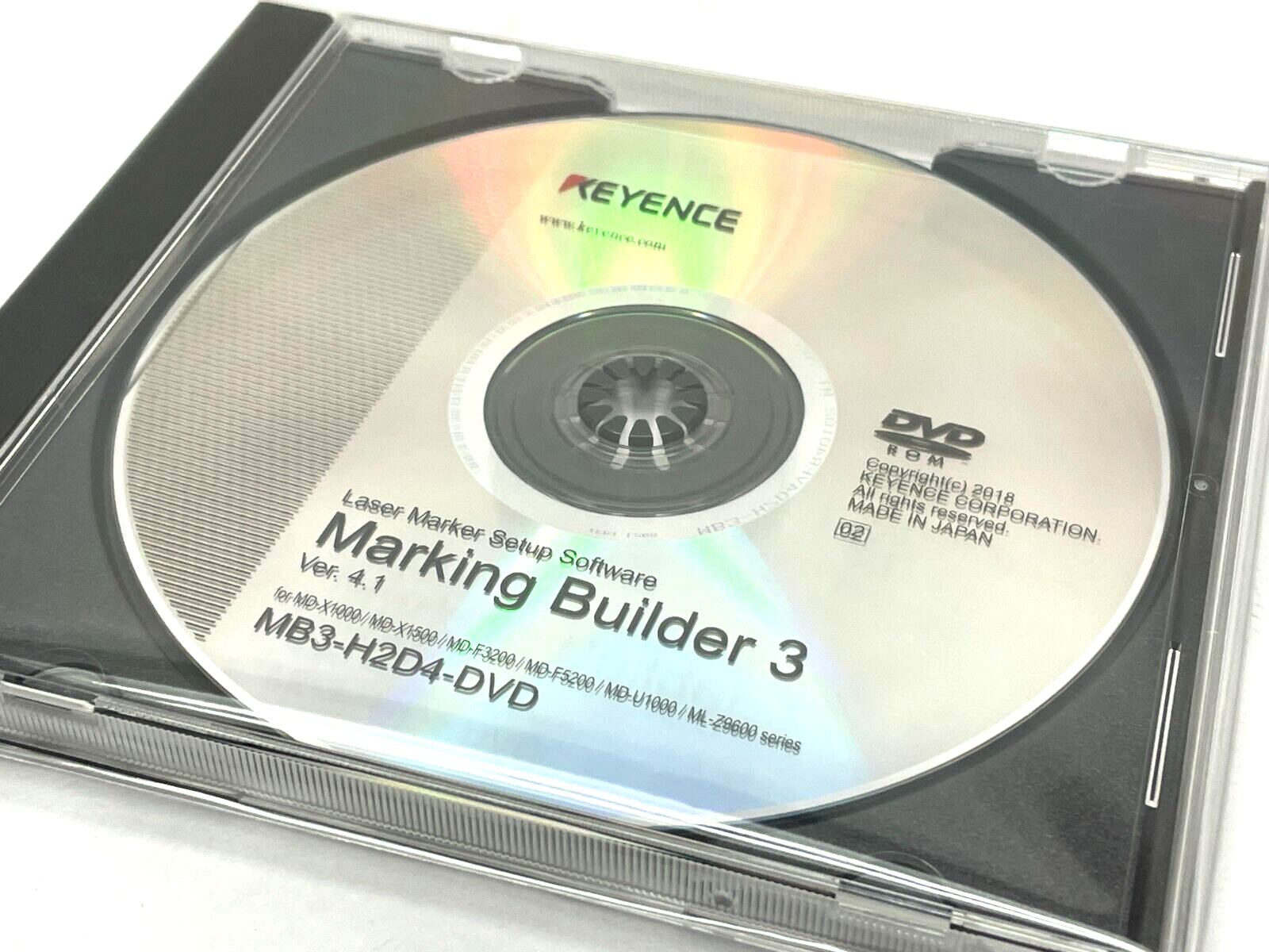 タイムセール 探し方 Builder Marking MB3-H2D4-DVD Keyence 3 4.1 Ver. Software その他
