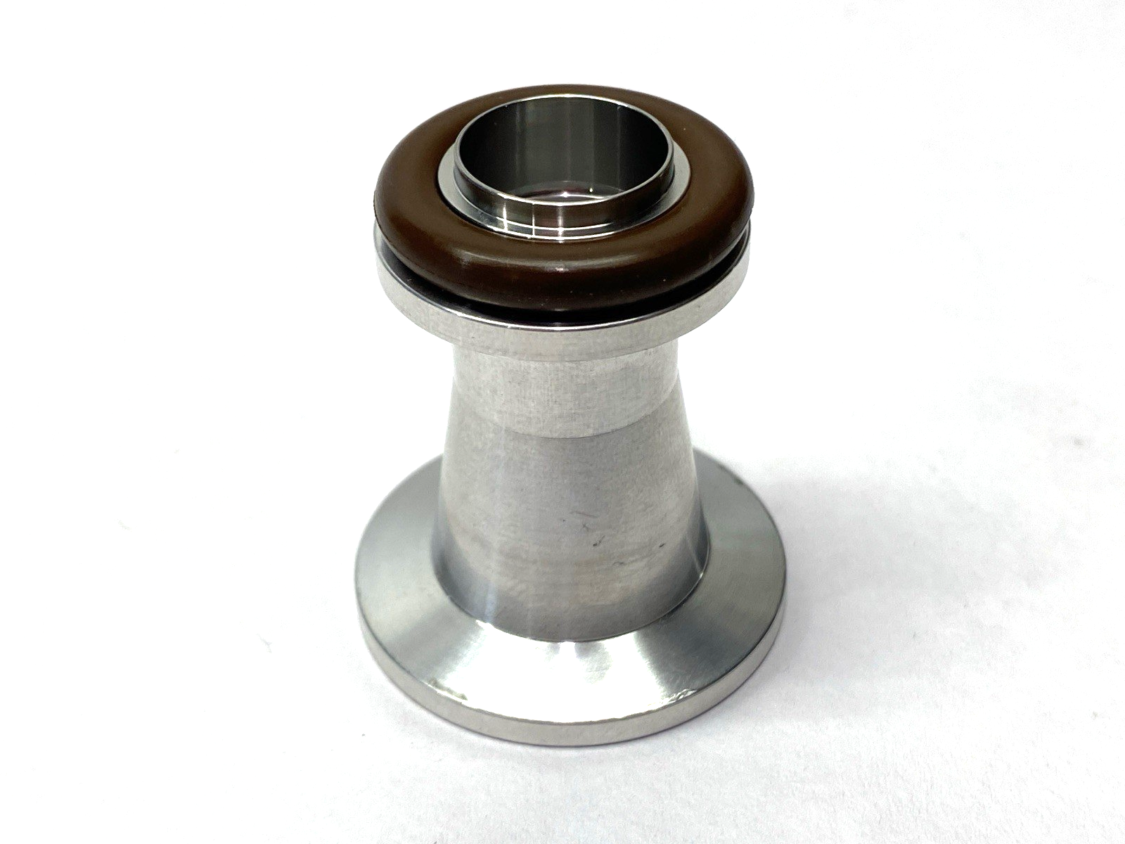 Aluminum Flanged O-Ring Conical Reducer 40mmx30mm Flange 22mm x 16mm ID w/Clamps - Maverick Industrial Sales