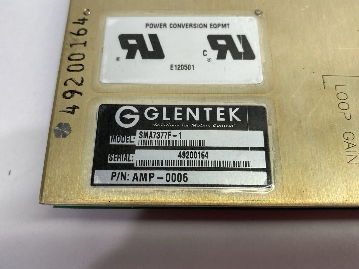 Glentek SMA7377F-1 DC Brush Servo Motor Amplifier AMP-0006 - Maverick Industrial Sales