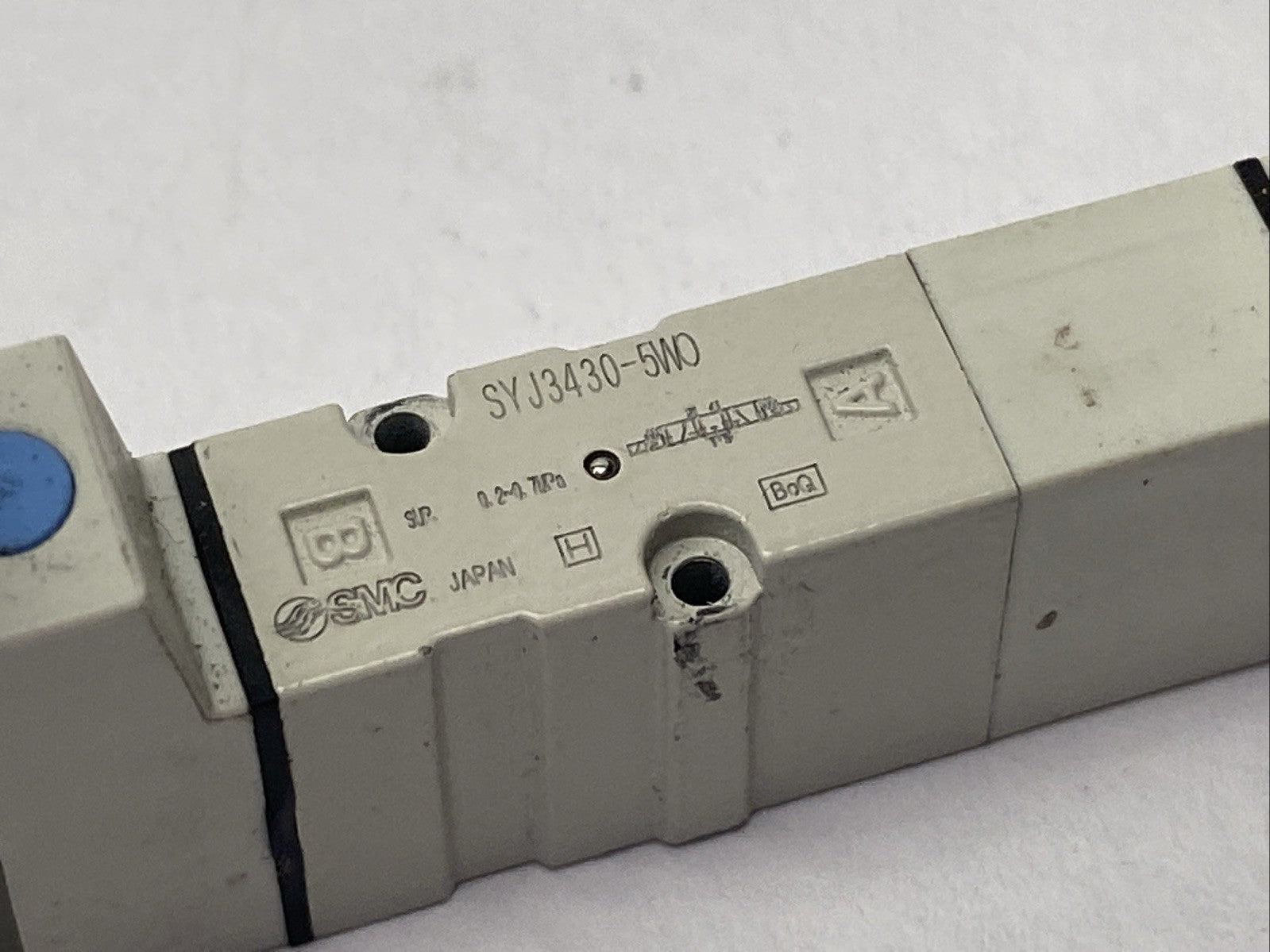 SMC SYJ3430-5WO Pneumatic Base Mount Double Solenoid Valve 24VDC - Maverick Industrial Sales