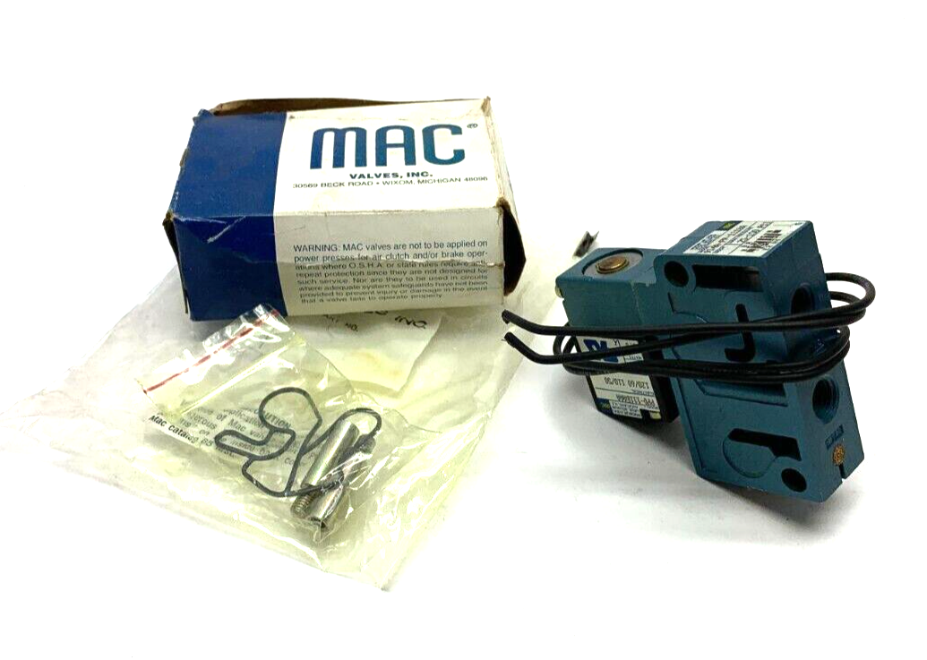 MAC Valves 914A-PP-111BA Solenoid Valve w/ Gasket 25-150 PSI - Maverick Industrial Sales