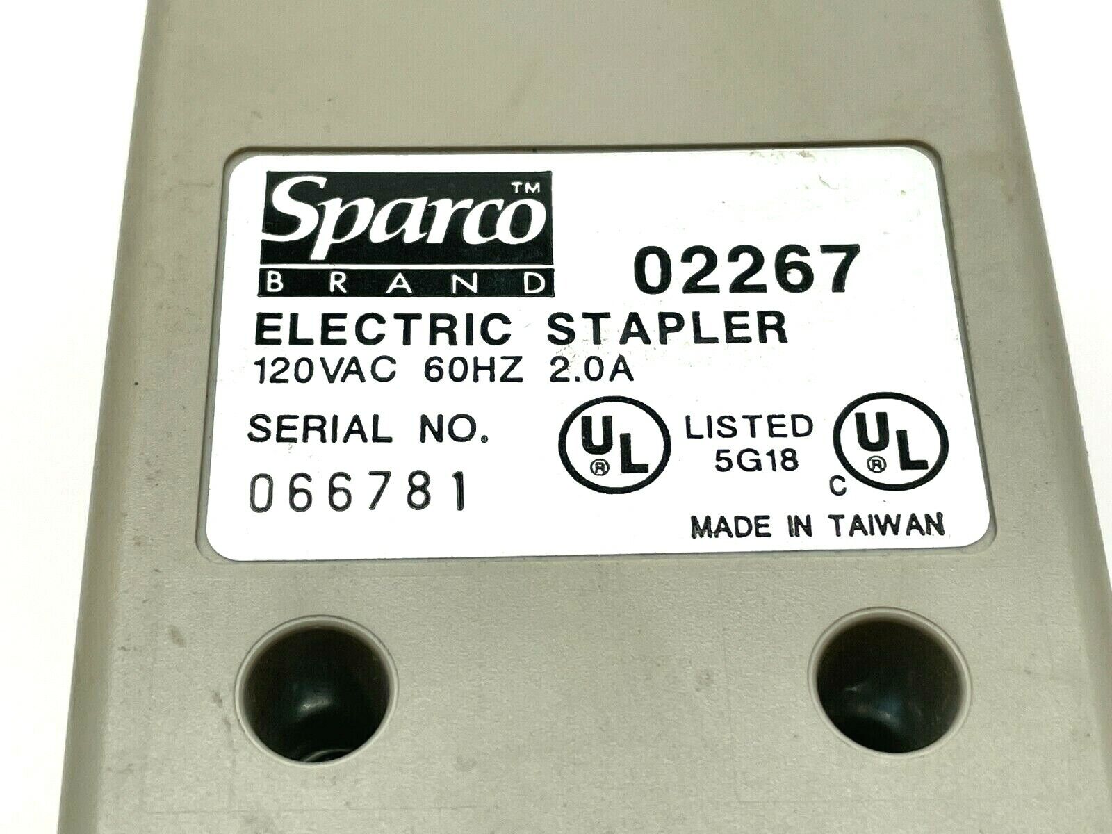 Sparco 02267 Electric Stapler 120VAC 2A - Maverick Industrial Sales