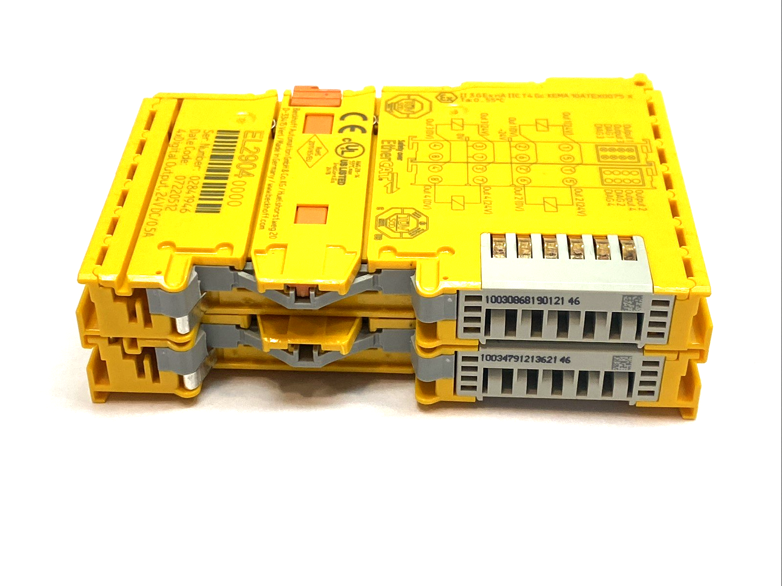 EL2904 | Beckhoff EtherCAT Terminal 4-Channel Digital Output 24V DC TwinSAFE - Used - Maverick Industrial Sales
