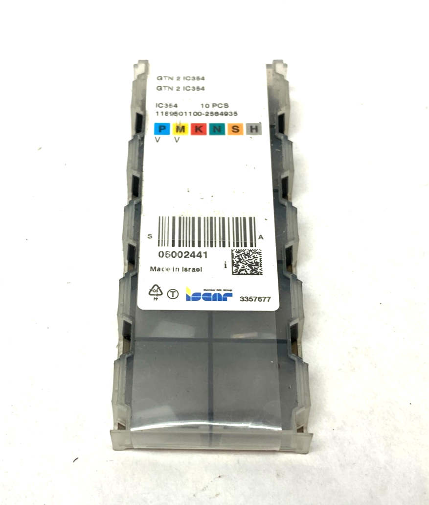 Iscar GTN 2 IC354 Carbide Cutoff Insert 6002441 PKG OF 10 - Maverick Industrial Sales