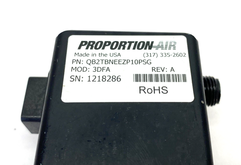 Proportion Air QB2TBNEEZP10PSG Rev. A Pressure Control Valve 3DFA - Maverick Industrial Sales