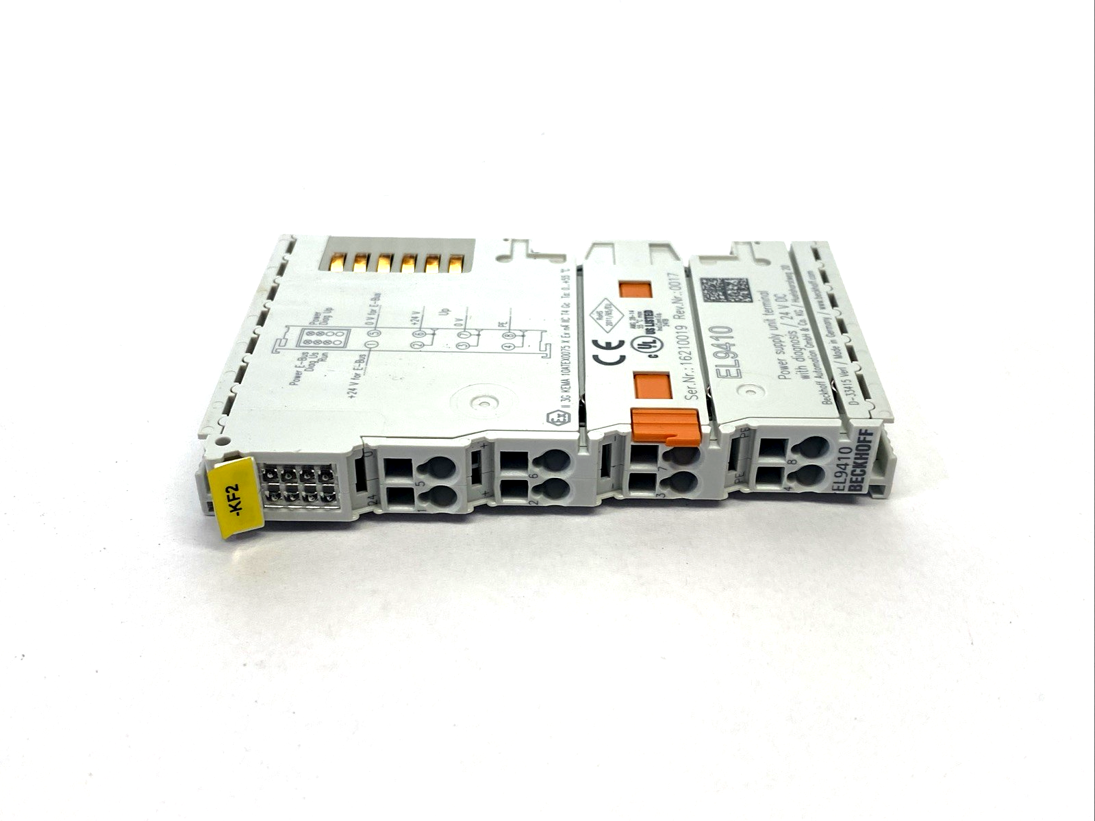 Beckhoff EL9410 Power Supply Unit Terminal For E-bus, With Diagnostics, 24V DC - Maverick Industrial Sales