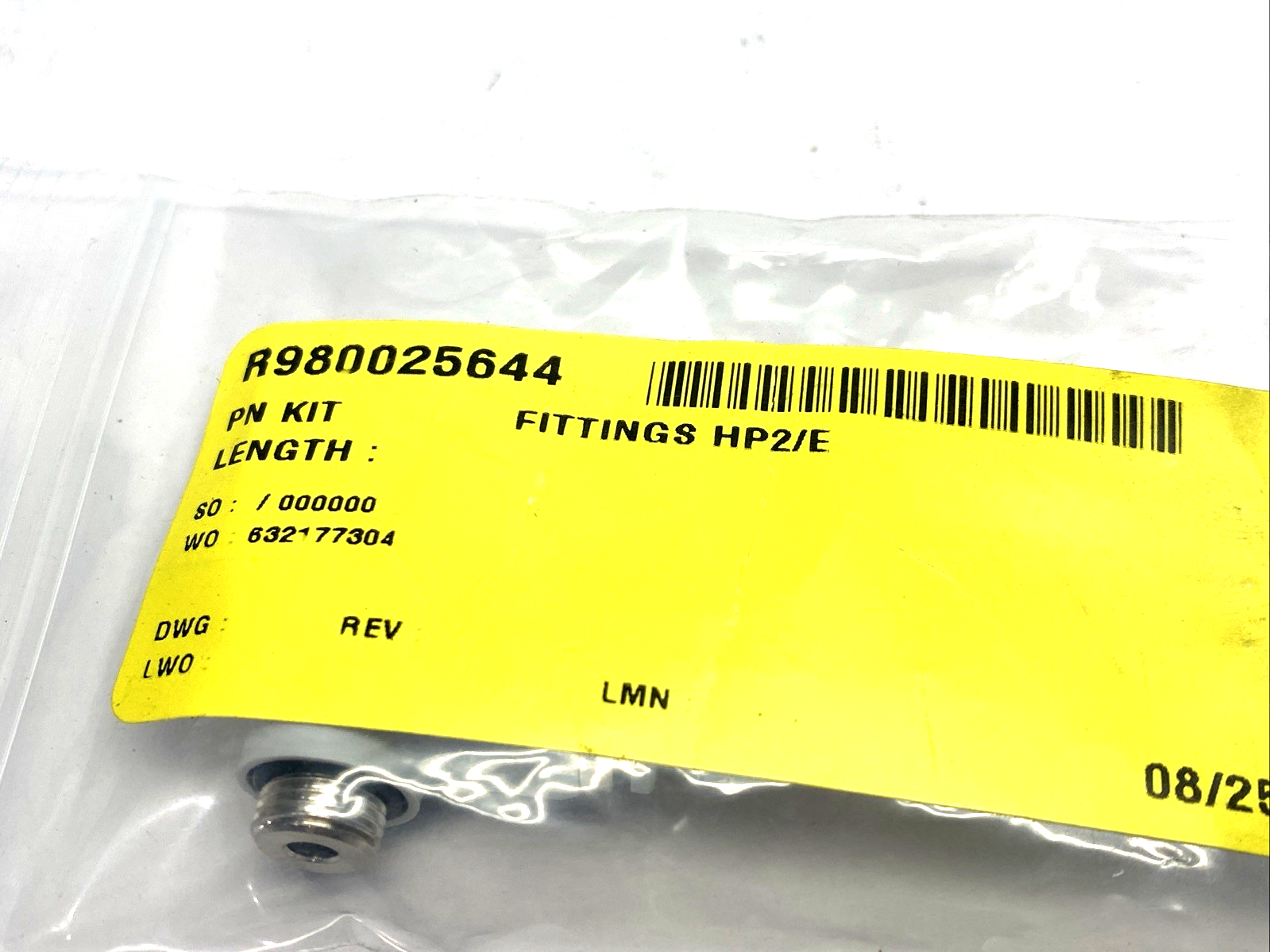 Bosch Rexroth R980025644 HP2/E Pneumatic Flow Control Fitting Kit, 8mm Tube 2-PK - Maverick Industrial Sales