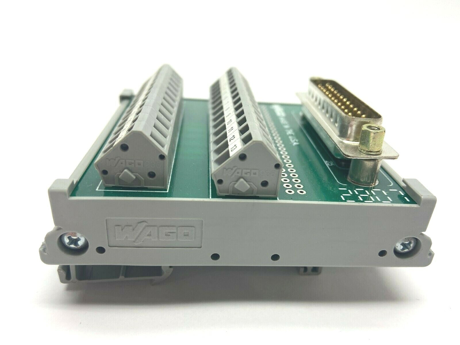 Wago L082 D Sub 25 Male 25 Terminal Circuit Board w/ Din Rail Connect - Maverick Industrial Sales