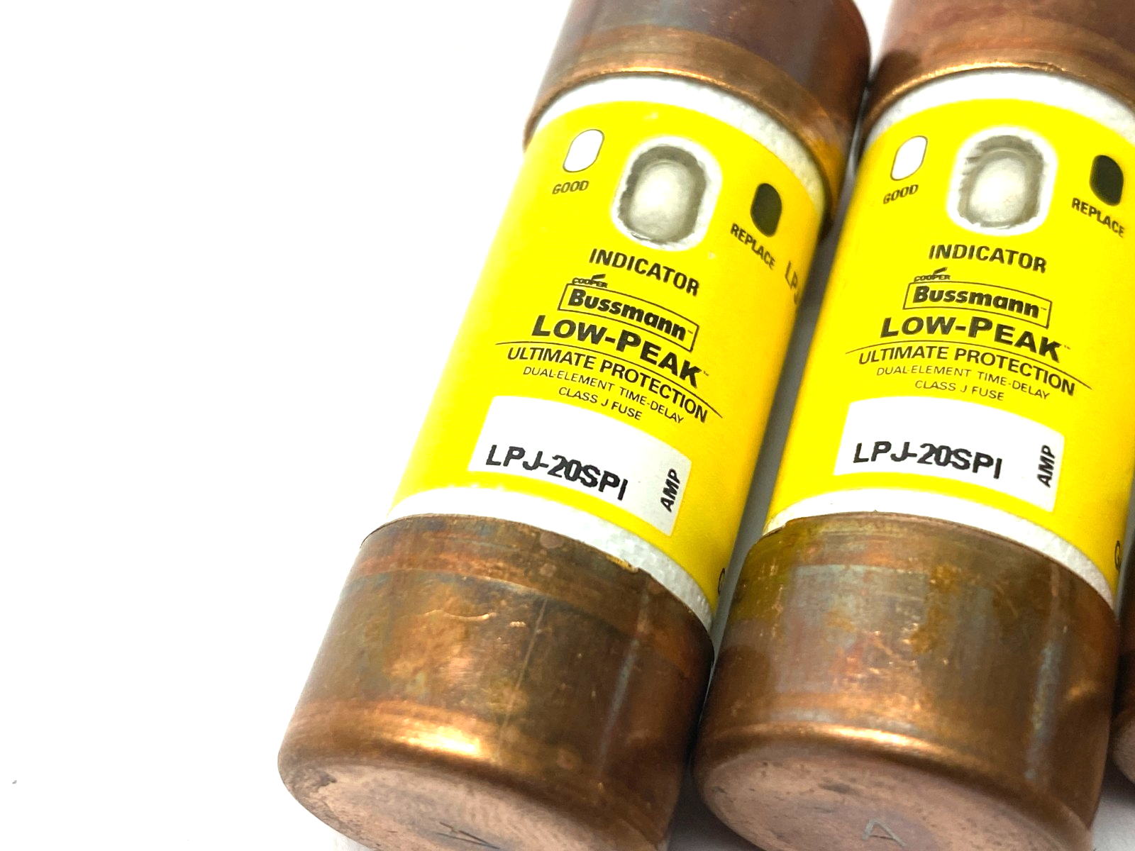 LPJ-20SPI | Cooper Bussmann Low-Peak Indicator Fuse, Dual Element LOT OF 3- New – Open box - Maverick Industrial Sales