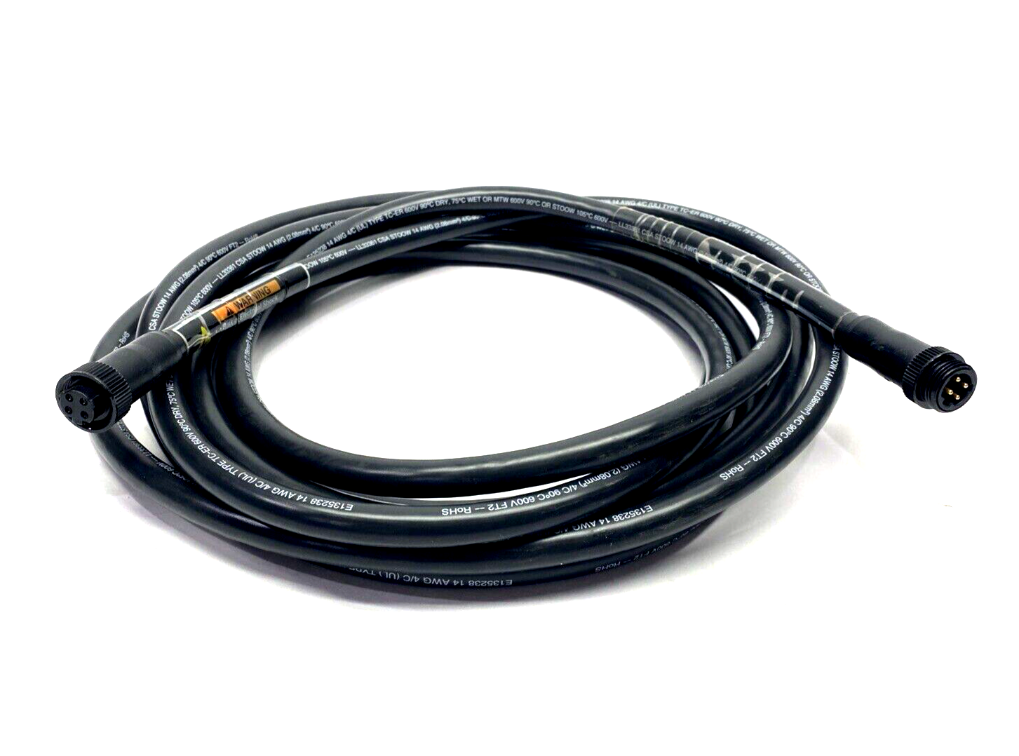 Brad 114130A56M060 BradPower 4-Pin Male To Female Cordset 6m - Maverick Industrial Sales