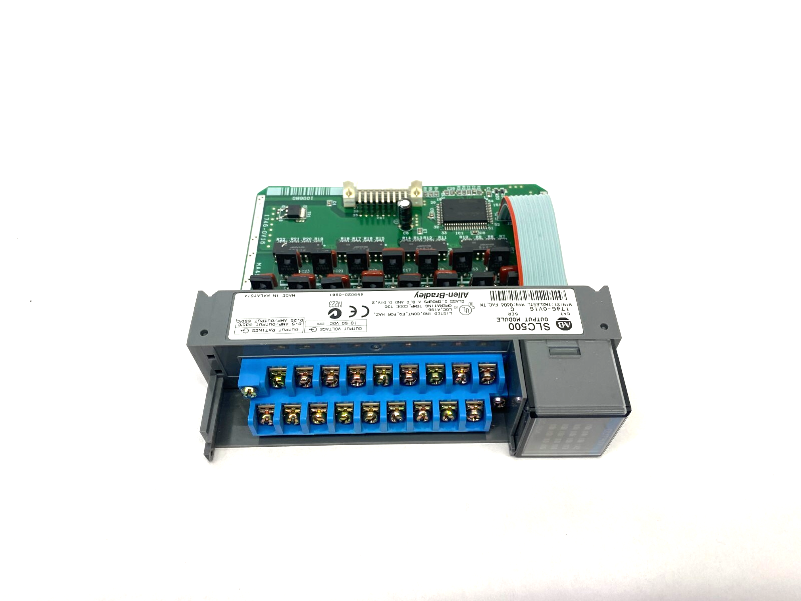 Allen Bradley 1746-OV16 Ser. C SLC 500 16-Point Digital Output Module NO COVER - Maverick Industrial Sales