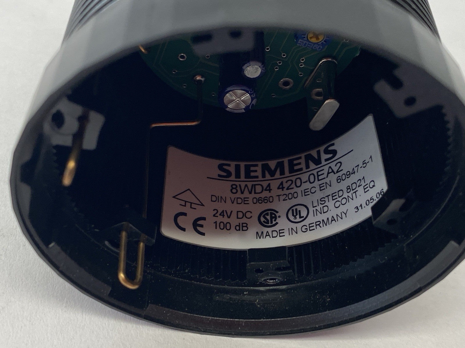 Siemens 8WD4 420-0EA2 Stack Light Siren Element Multi-Tone 102 dB - Maverick Industrial Sales