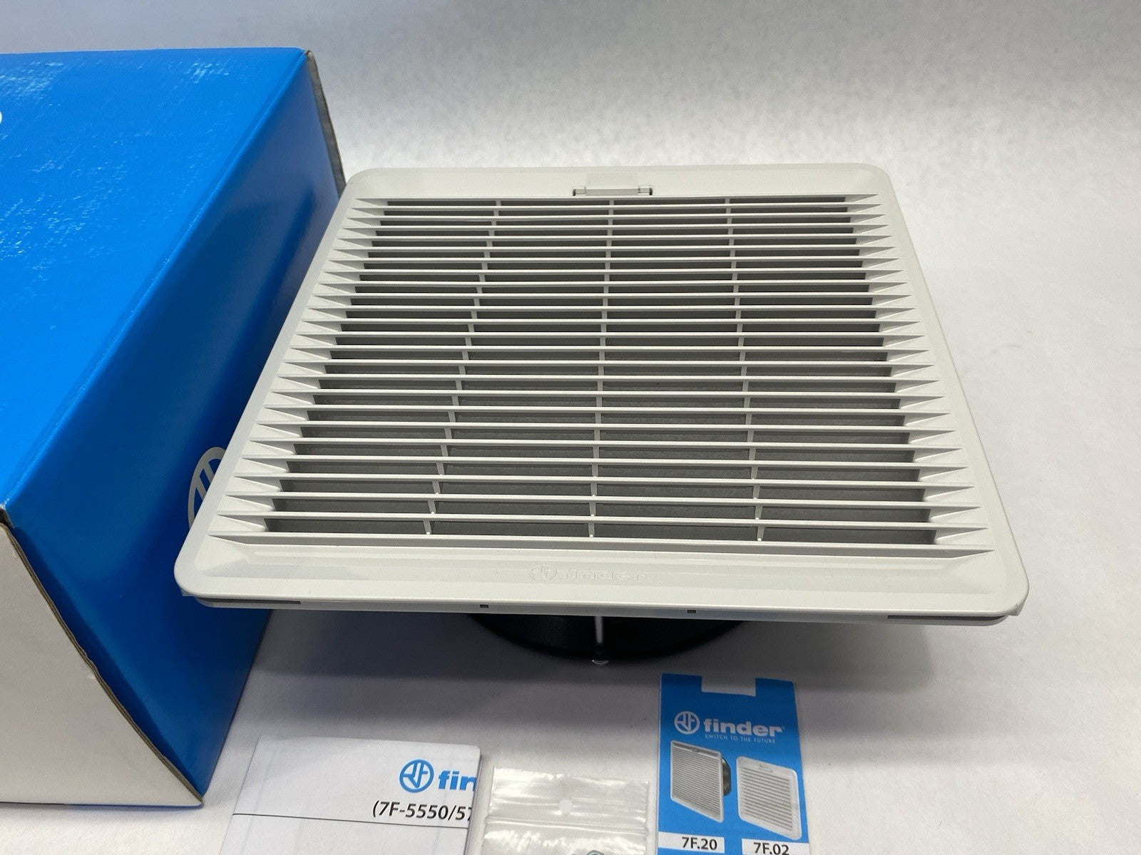 7F.20.9.024.4250 | Finder Standard Filter Fan Unit, 24VDC, 147 CFM free flow - New Other - Maverick Industrial Sales