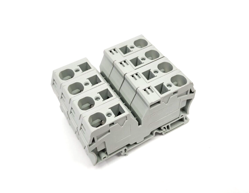 Allen Bradley 1492-L16D Spring Clamp Terminal Block 16mm, Gray, LOT OF 4 - Maverick Industrial Sales