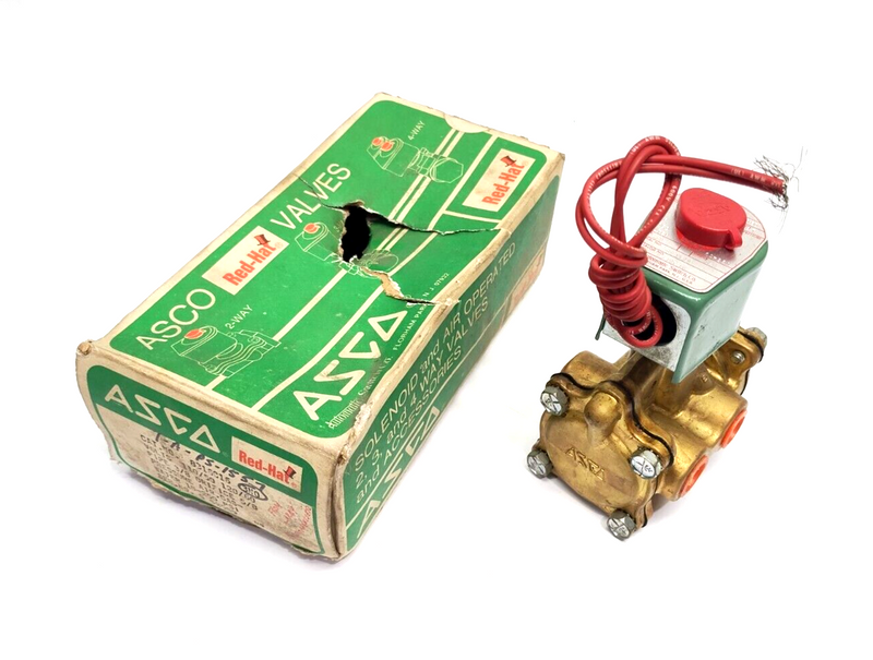 Asco 8316C16 Red-Hat 3-Way Solenoid Valve 3/8" Pipe 5/8" Orifice 120VAC - Maverick Industrial Sales