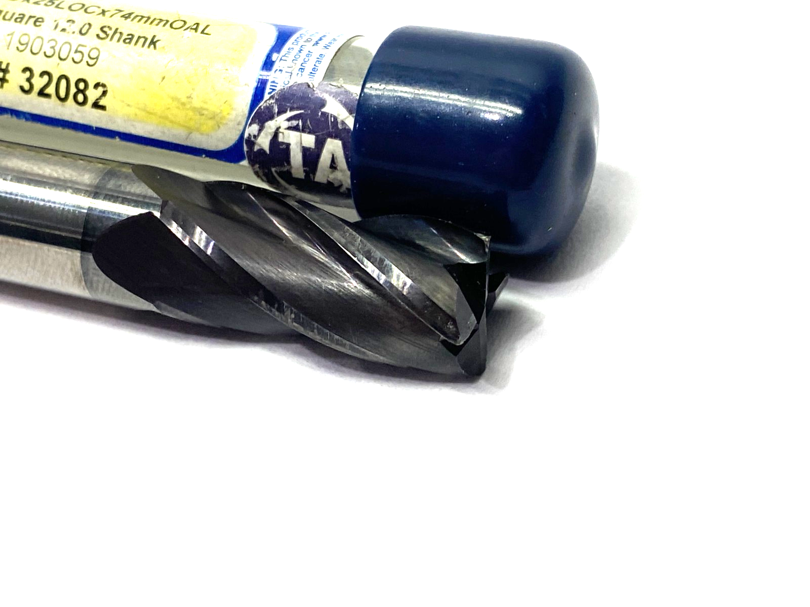 Ultra Tool 32082 12mm 4 Flute Square End 30° Helix Carbide End Mill, 25mm LOC - Maverick Industrial Sales